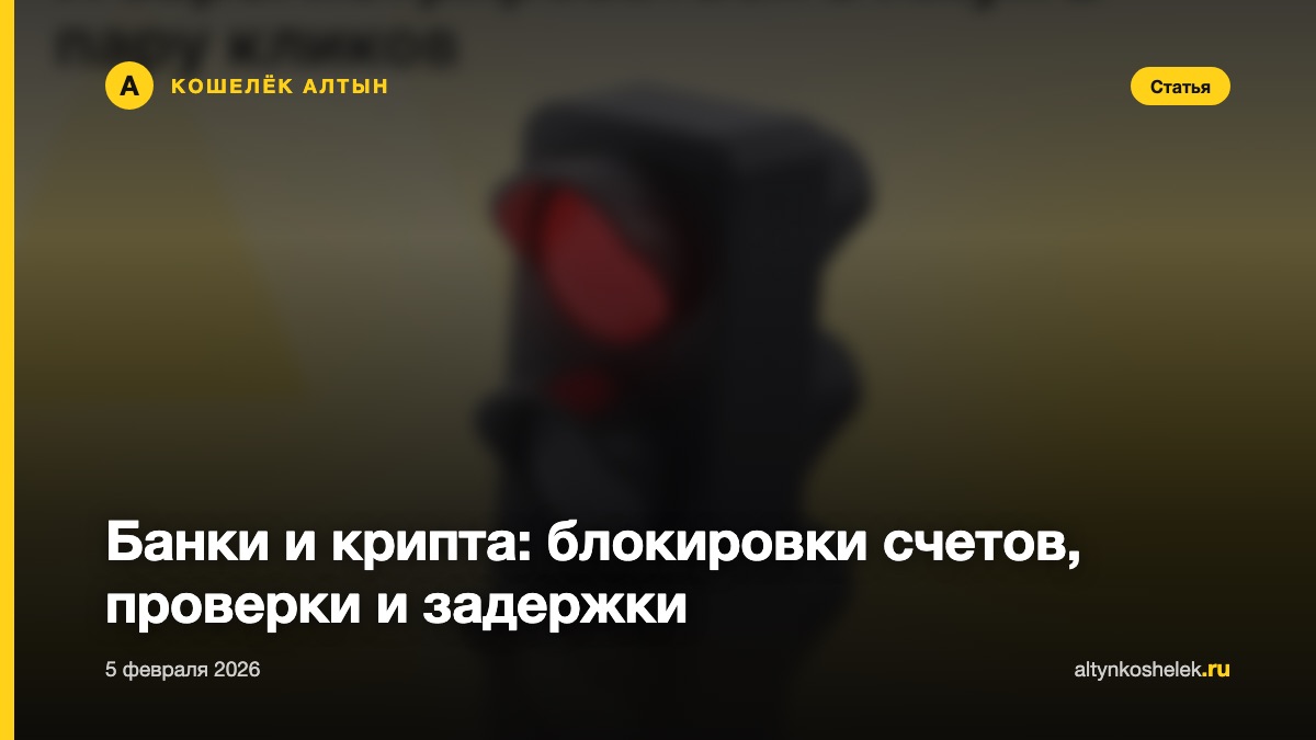 Банки и крипта: блокировки счетов, проверки и задержки