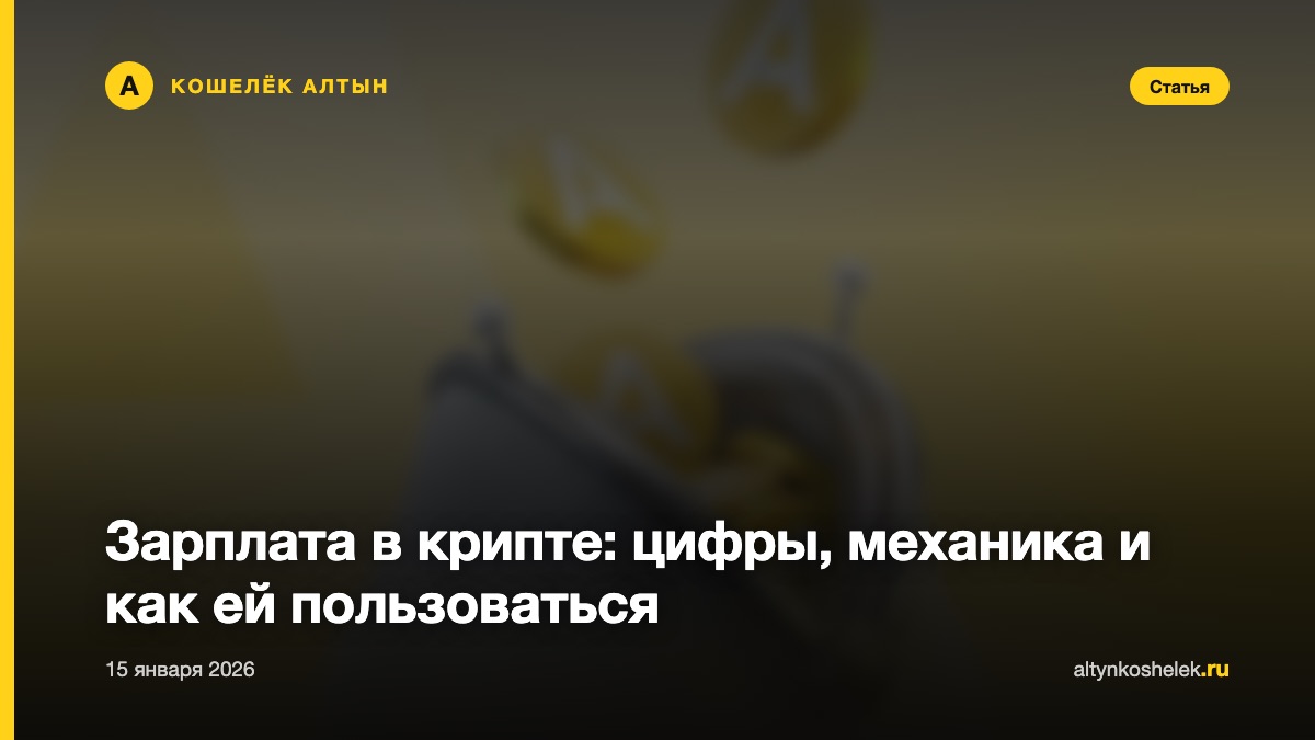 Зарплата в крипте: цифры, механика и как ей пользоваться