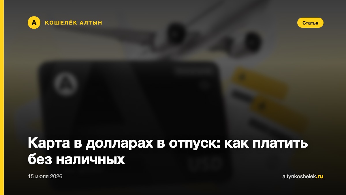 Карта в долларах в отпуск: как платить без наличных