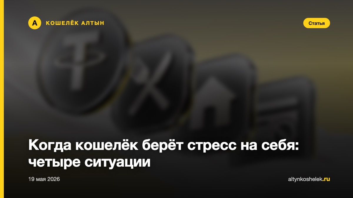 Когда кошелёк берёт стресс на себя: четыре ситуации